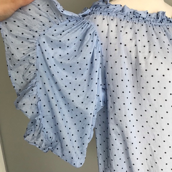 SEED HERITAGE Polka Dot Off The Shoulder Top - Picture 6 of 9